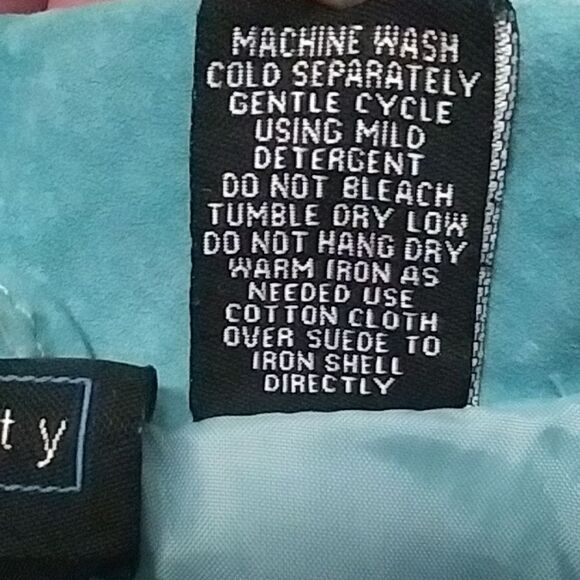 Suede Relativity Blazer Women's Jacket Sky Blue Fitted One Closure Y2K Fitted M - Picture 12 of 13